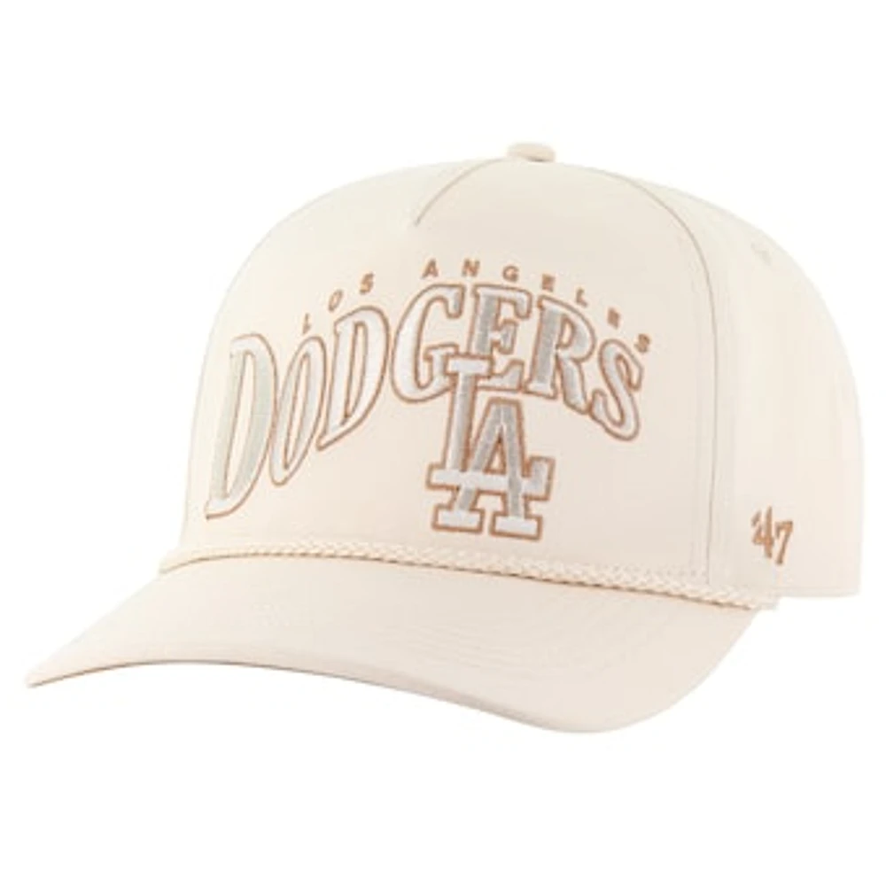 Men's '47 Cream Los Angeles Dodgers Neutral Wave Rope Hitch Adjustbable Hat