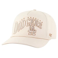 Men's '47 Cream Los Angeles Dodgers Neutral Wave Rope Hitch Adjustbable Hat