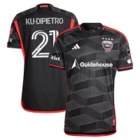 Men's adidas Theodore Ku-Dipietro Black D.C. United 2024 The Icon Kit Authentic Player Jersey