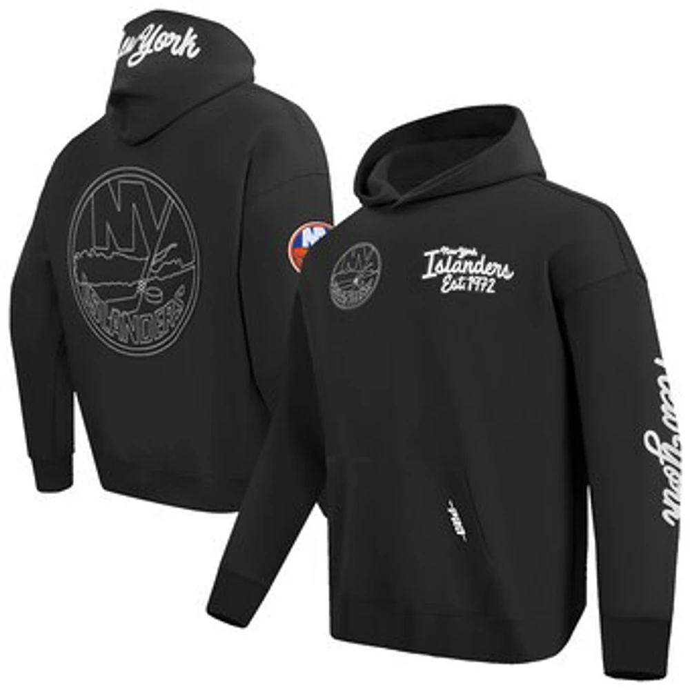 Men's Pro Standard  Black New York Islanders Paint the City Pullover Hoodie