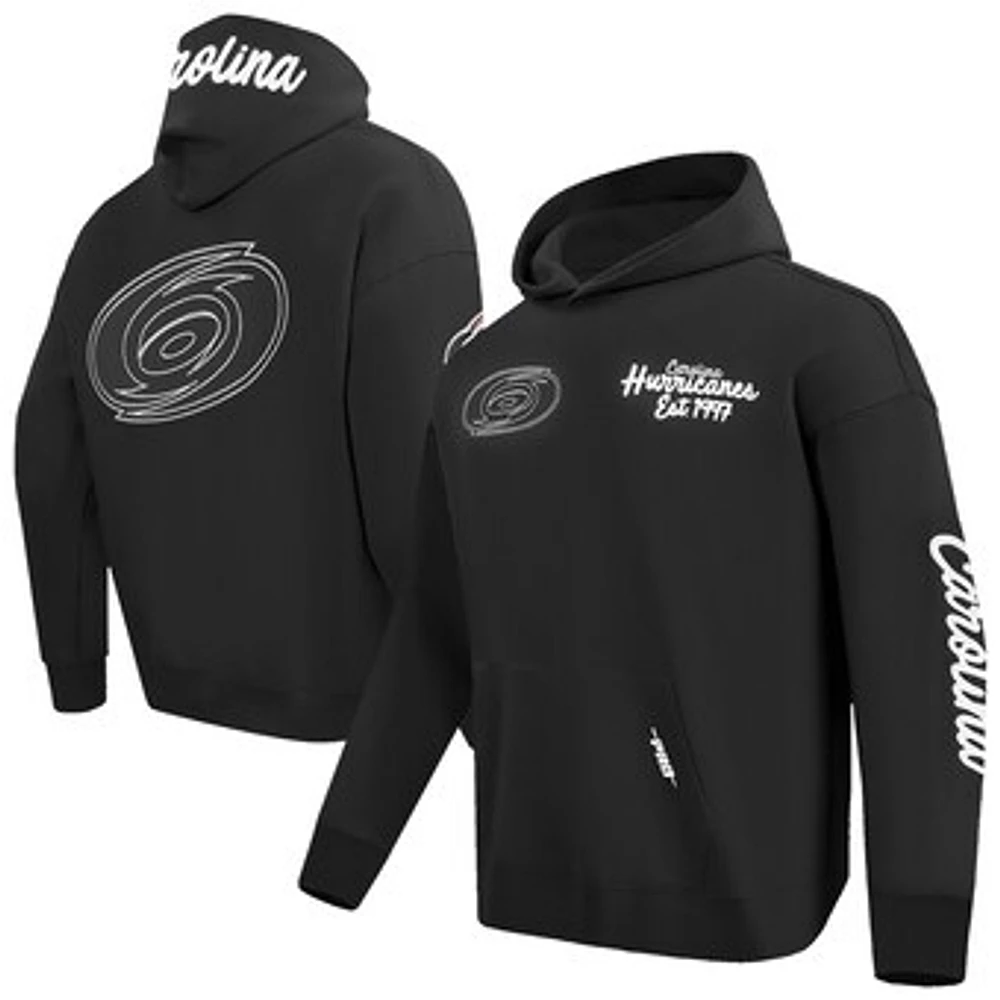 Men's Pro Standard  Black Carolina Hurricanes Paint the City Pullover Hoodie