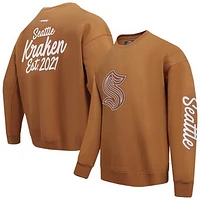 Men's Pro Standard  Brown Seattle Kraken Paint the City Pullover Sweatshirt