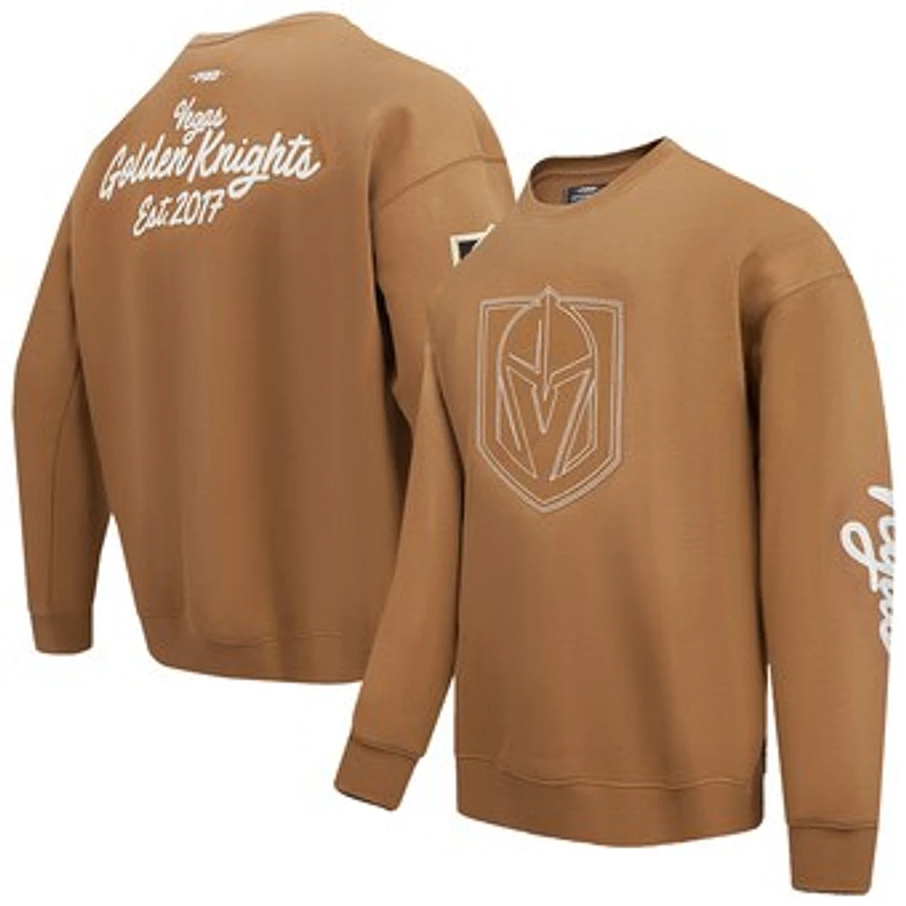 Men's Pro Standard  Brown Vegas Golden Knights Paint the City Pullover Sweatshirt