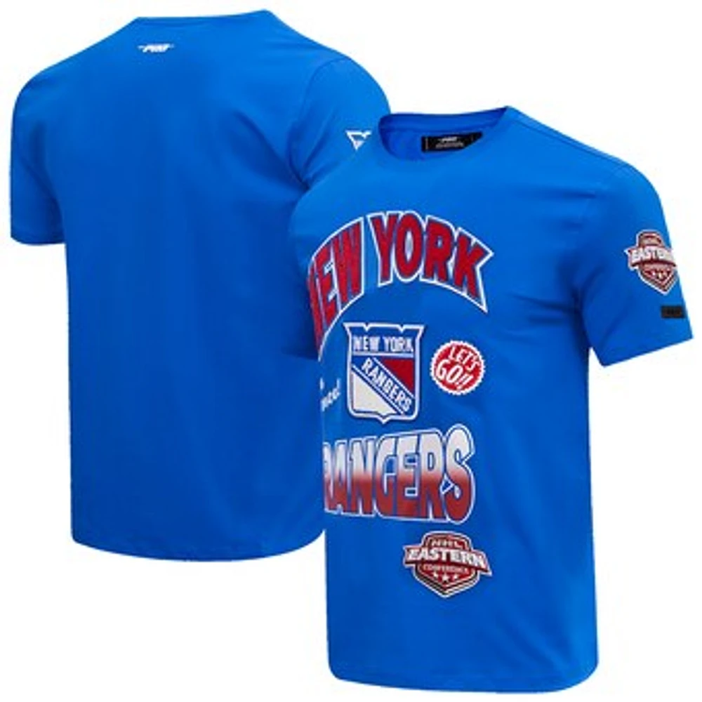 Men's Pro Standard Blue New York Rangers Turn It Up T-Shirt