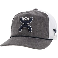 Men's HOOey Gray Dallas Cowboys H Cord Trucker Adjustable Hat