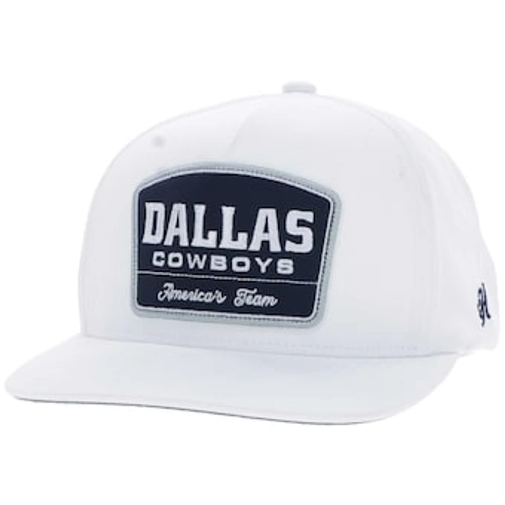 Men's HOOey White Dallas Cowboys America's Team Adjustable Hat