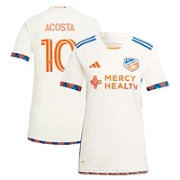 Women's adidas Luciano Acosta White FC Cincinnati 2024 The Canvas Kit Replica Player Jersey