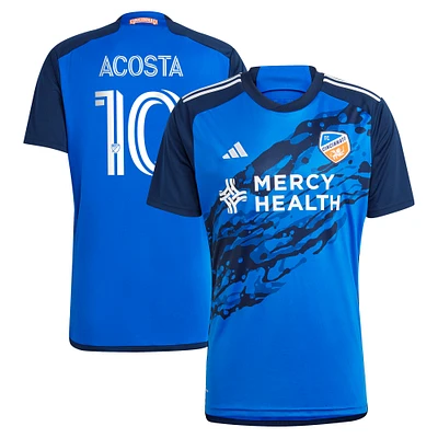 Men's adidas Luciano Acosta Blue FC Cincinnati 2024 River Kit Replica Player Jersey