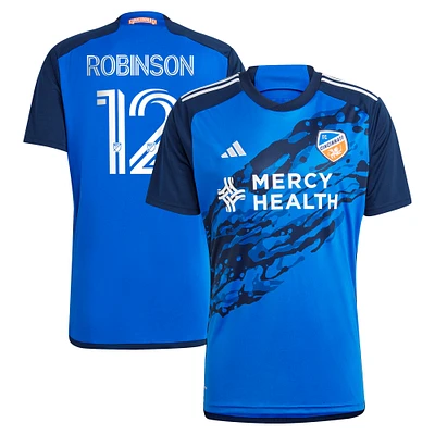 Men's adidas Miles Robinson Blue FC Cincinnati 2024 River Kit Replica Player Jersey