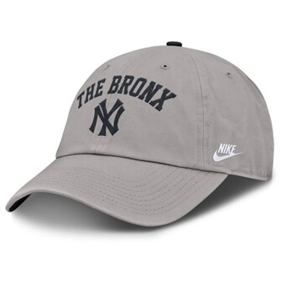 Men's Nike  Gray New York Yankees Cooperstown Collection Club Adjustable Hat