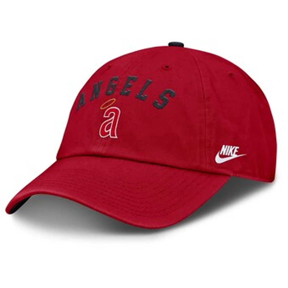 Men's Nike  Red California Angels Cooperstown Collection Club Adjustable Hat