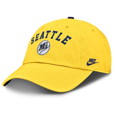 Men's Nike  Gold Seattle Mariners Cooperstown Collection Club Adjustable Hat