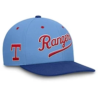 Men's Nike Light Blue/Royal Texas Rangers Cooperstown Collection Pro Performance Snapback Hat