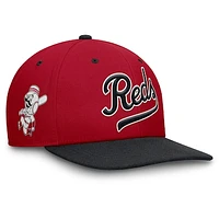 Men's Nike Red/Black Cincinnati Reds Cooperstown Collection Pro Performance Snapback Hat