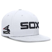 Men's Nike White Chicago Sox Cooperstown True Performance Fitted Hat