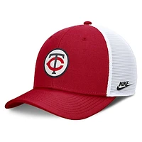 Men's Nike  Red Minnesota Twins Cooperstown Collection Rise Trucker Adjustable Hat