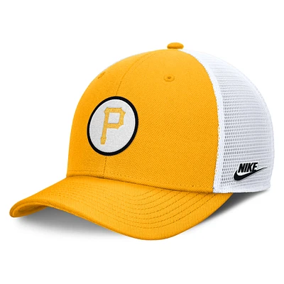 Men's Nike  Gold Pittsburgh Pirates Cooperstown Collection Rise Trucker Adjustable Hat