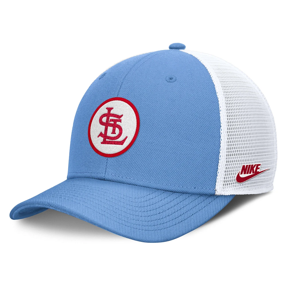 Men's Nike  Light Blue St. Louis Cardinals Cooperstown Collection Rise Trucker Adjustable Hat