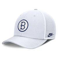 Men's Nike  White Brooklyn Dodgers Cooperstown Collection Rise Trucker Adjustable Hat