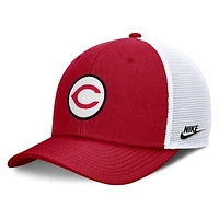 Men's Nike  Red Cincinnati Reds Cooperstown Collection Rise Trucker Adjustable Hat