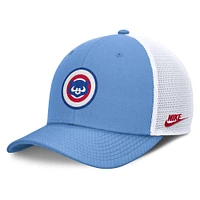 Men's Nike  Light Blue Chicago Cubs Cooperstown Collection Rise Trucker Adjustable Hat