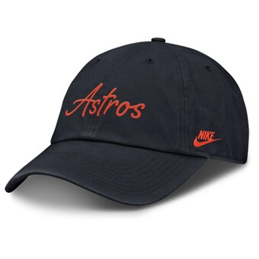 Women's Nike  Navy Houston Astros Cooperstown Club Script Adjustable Hat