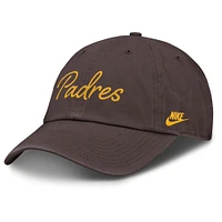 Women's Nike  Brown San Diego Padres Cooperstown Club Script Adjustable Hat