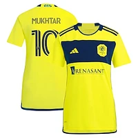 Women's adidas Hany Mukhtar Yellow Nashville SC 2024 The 615 Kit Replica Player Jersey