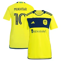 Women's adidas Hany Mukhtar Yellow Nashville SC 2024 The 615 Kit Replica Player Jersey