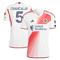 Men's adidas Tomás Chancalay White New England Revolution 2024 Defiance Authentic Player Jersey