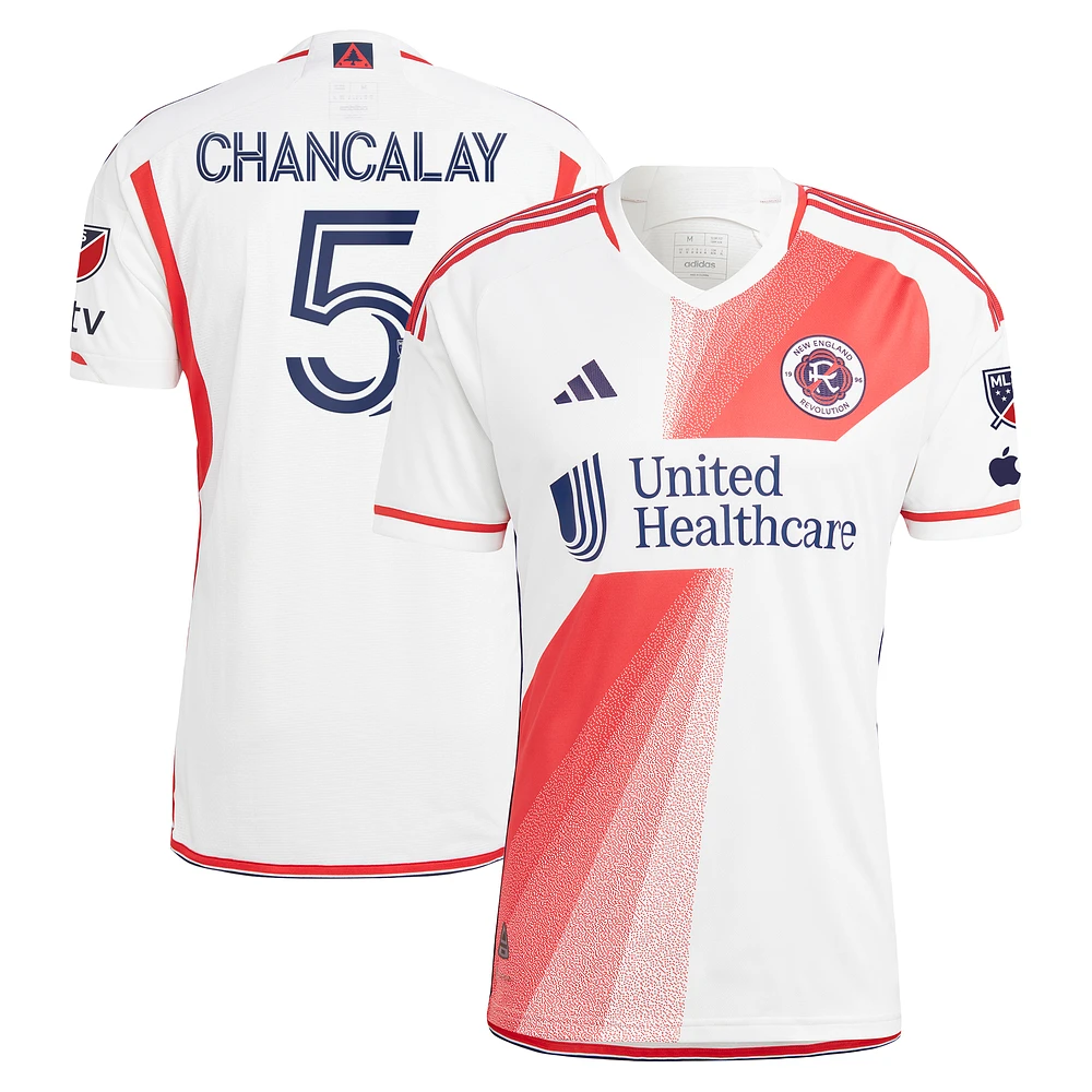 Men's adidas Tomás Chancalay White New England Revolution 2024 Defiance Authentic Player Jersey