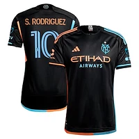 Men's adidas Santiago Rodríguez Black New York City FC 2024 24/7 Kit Authentic Player Jersey