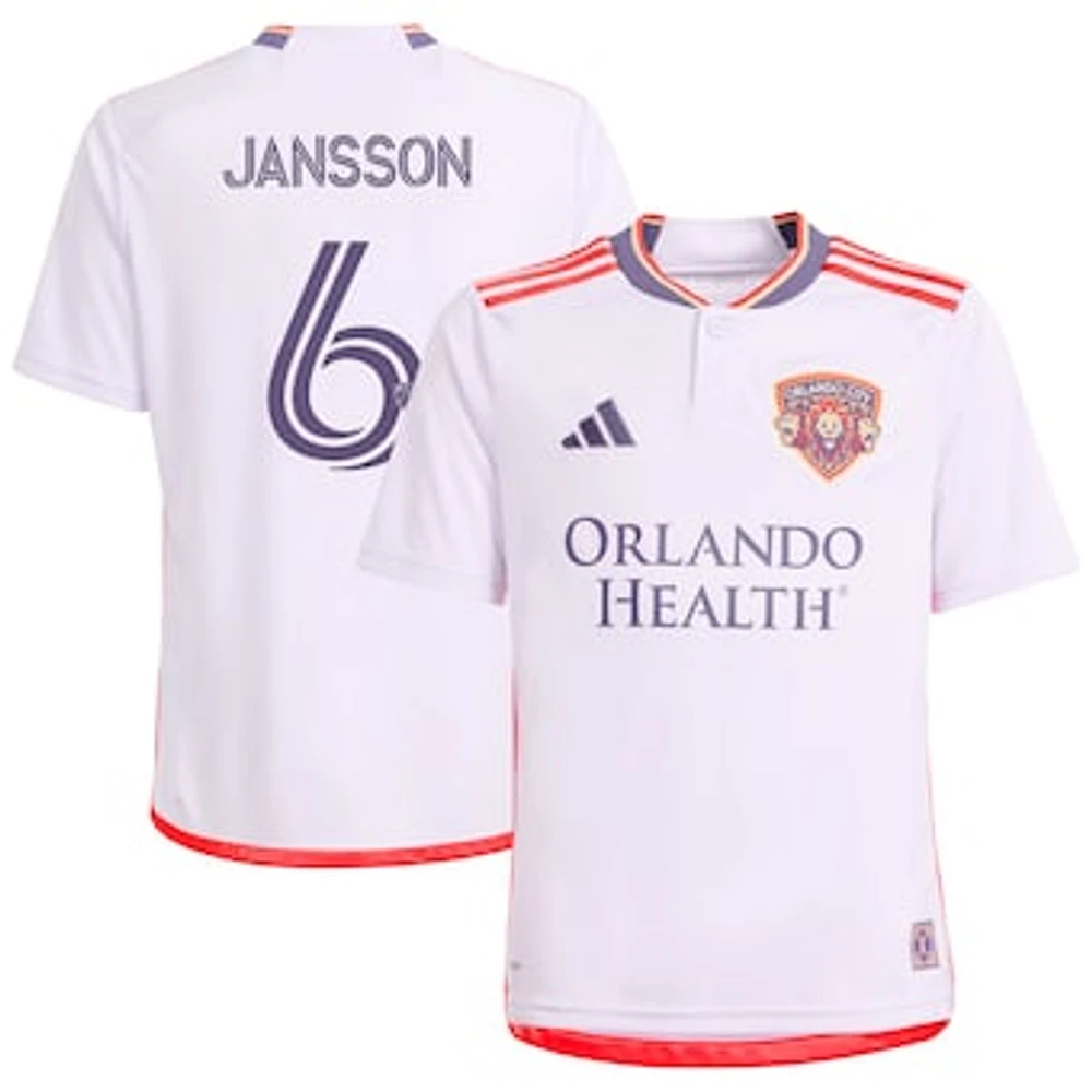 Youth adidas Robin Jansson Purple Orlando City SC 2024 Legacy Kit Replica Player Jersey