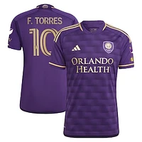 Men's adidas Facundo Torres Purple Orlando City SC The Wall Kit Authentic Player Jersey