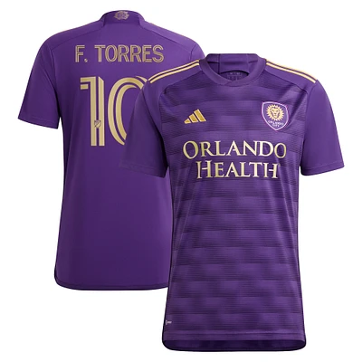 Men's adidas Facundo Torres Purple Orlando City SC The Wall Kit Replica Player Jersey