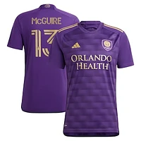 Men's adidas Duncan McGuire Purple Orlando City SC 2024 The Wall Kit Replica Player Jersey