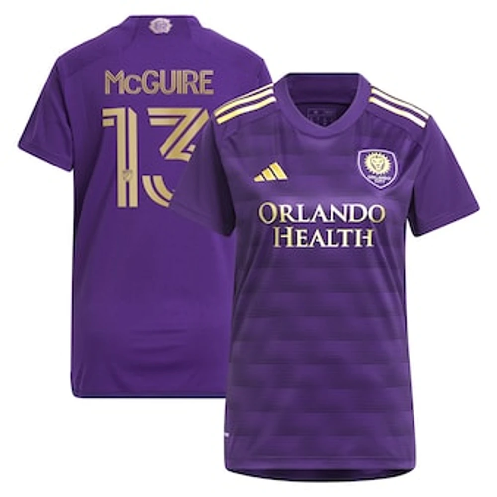 Women's adidas Duncan McGuire Purple Orlando City SC 2024 The Wall Kit Replica Player Jersey