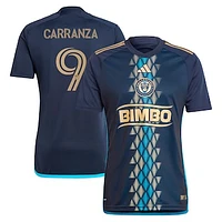 Men's adidas Julian Carranza Navy Philadelphia Union 2024 The XV Kit Replica Player Jersey