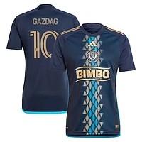 Men's adidas Daniel Gazdag Navy Philadelphia Union 2024 The XV Kit Replica Player Jersey