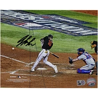 Jordan Lawlar Arizona Diamondbacks Autographed 8" x 10" 2023 World Series Hitting Photograph