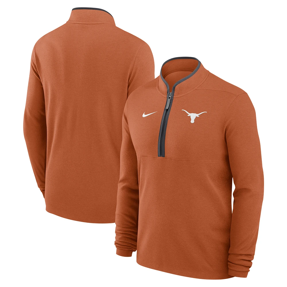 Men's Nike  Texas Orange Longhorns Victory Performance Half-Zip Top