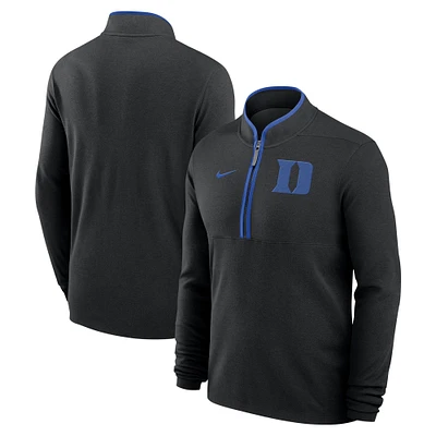 Men's Nike  Black Duke Blue Devils Victory Performance Half-Zip Top