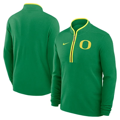 Men's Nike  Green Oregon Ducks Victory Performance Half-Zip Top