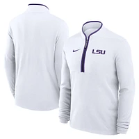 Men's Nike  White LSU Tigers Victory Performance Half-Zip Top