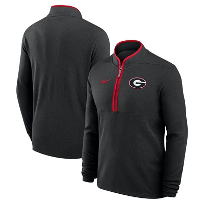 Men's Nike  Black Georgia Bulldogs Victory Performance Half-Zip Top