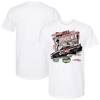 Men's Checkered Flag Sports  White Christopher Bell 2024 Shriners Children's 500 Race Win T-Shirt