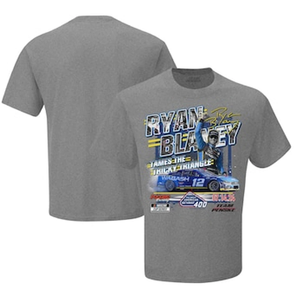 Men's Checkered Flag Sports Ryan Blaney 2024 The Great American Getaway 400 Race Winner T-Shirt