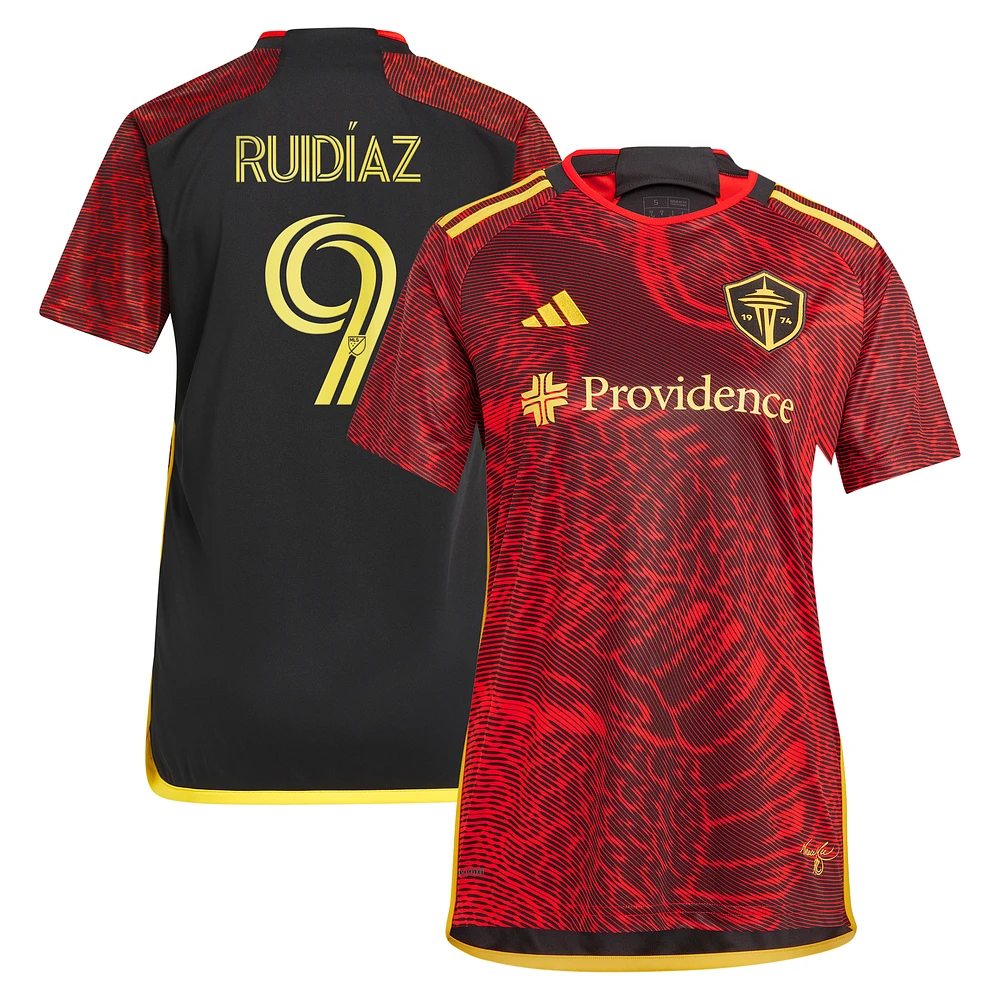 Women's adidas Raul Ruidiaz Red Seattle Sounders FC 2024 The Bruce Lee Kit Replica Player Jersey