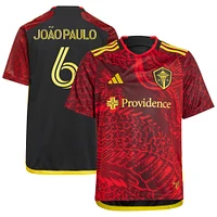 Youth adidas Joao Paulo Red Seattle Sounders FC 2024 The Bruce Lee Kit Replica Player Jersey