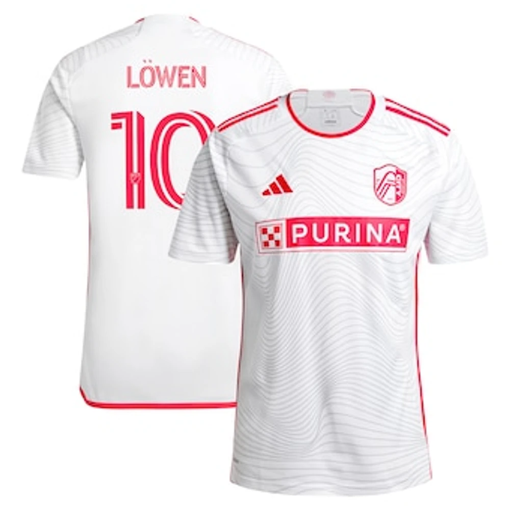 Men's adidas Eduard Löwen White St. Louis City SC 2024 The Confluence Kit Replica Player Jersey